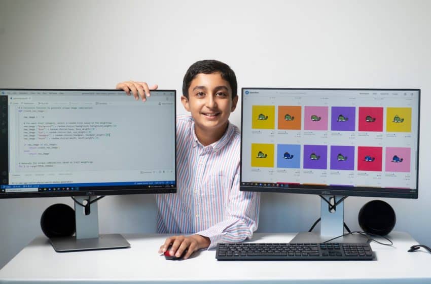  12-year-old coder, Bejamin Ahmed will soon earn over $400,000, only 2 months after selling NFTs