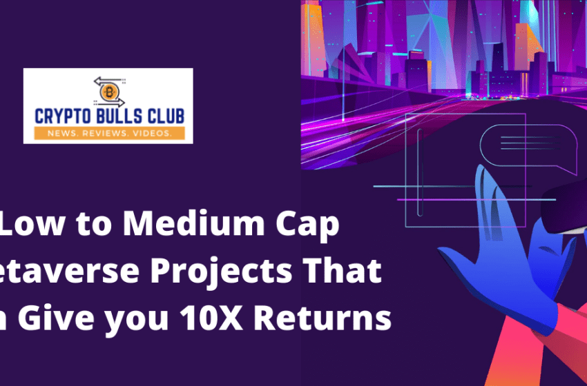  Top {Low to Medium Cap} Metaverse Crypto Projects That Can Give you 10X Returns