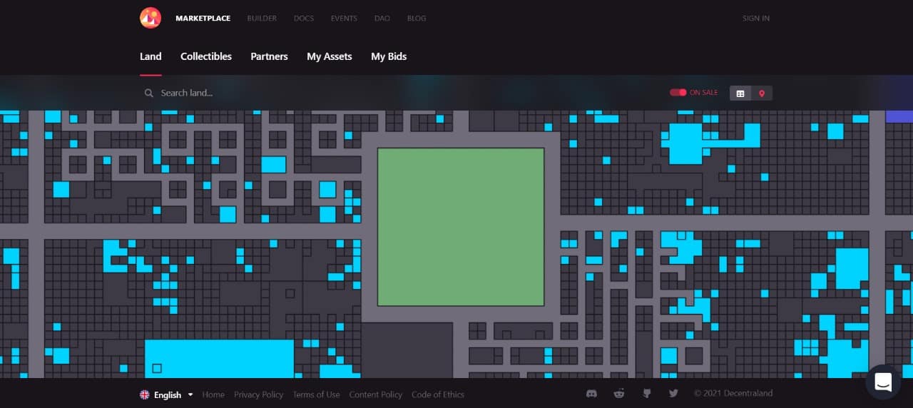 Wat kun je kopen in Decentraland?