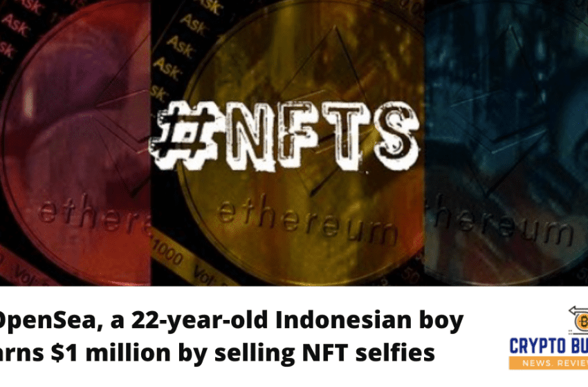  On OpenSea Marketplace, a 22-year-old Indonesian boy earns $1 million by selling NFT selfies