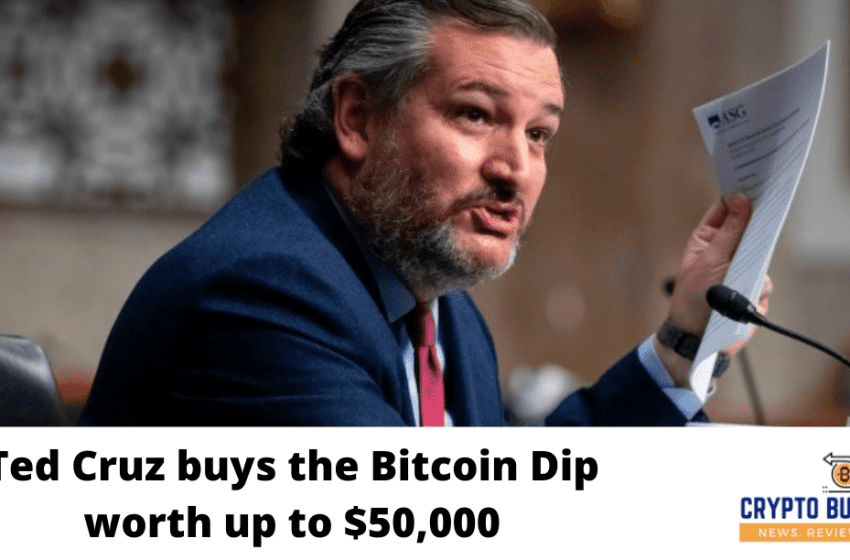  Ted Cruz buys the Bitcoin Dip worth up to $50,000