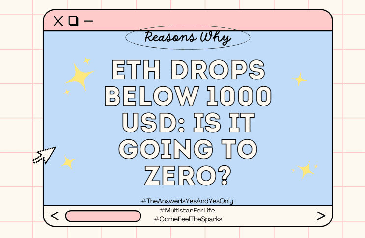  ETH Drops Below 1000 USD: Is it going to Zero?