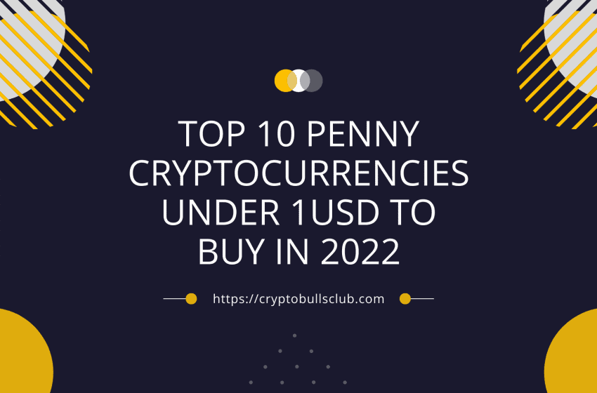  Top 10 Penny Cryptocurrencies under 1USD to Buy in 2022