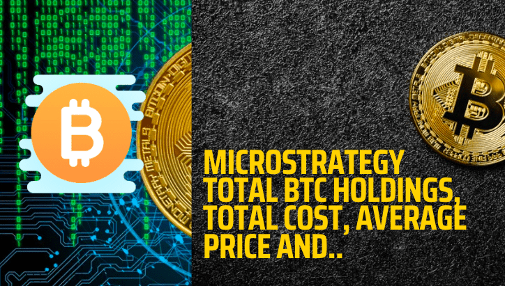  MicroStrategy Total BTC Holdings, Total Cost, Average Price and Recent Purchases