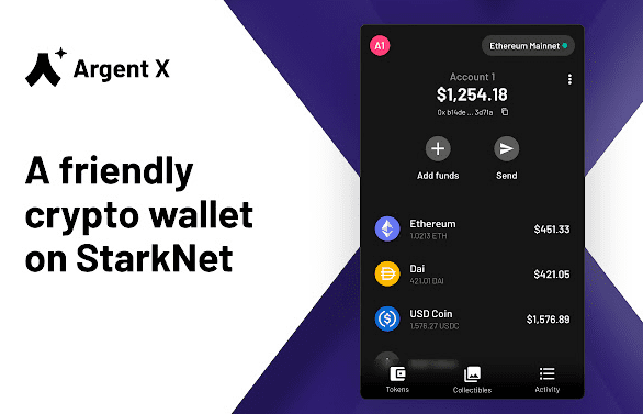 ArgentX web 3.0 wallet