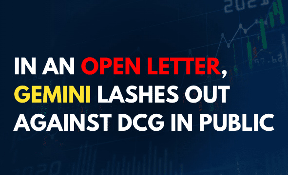  In an open letter, Gemini lashes out against DCG in public