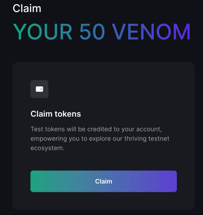 How to Complete the Venom Testnet Campaign and Claim Your Free NFTs